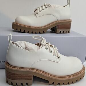 New Aerosoles Girl's Franca Oxford in white platform shoes little girl size 1